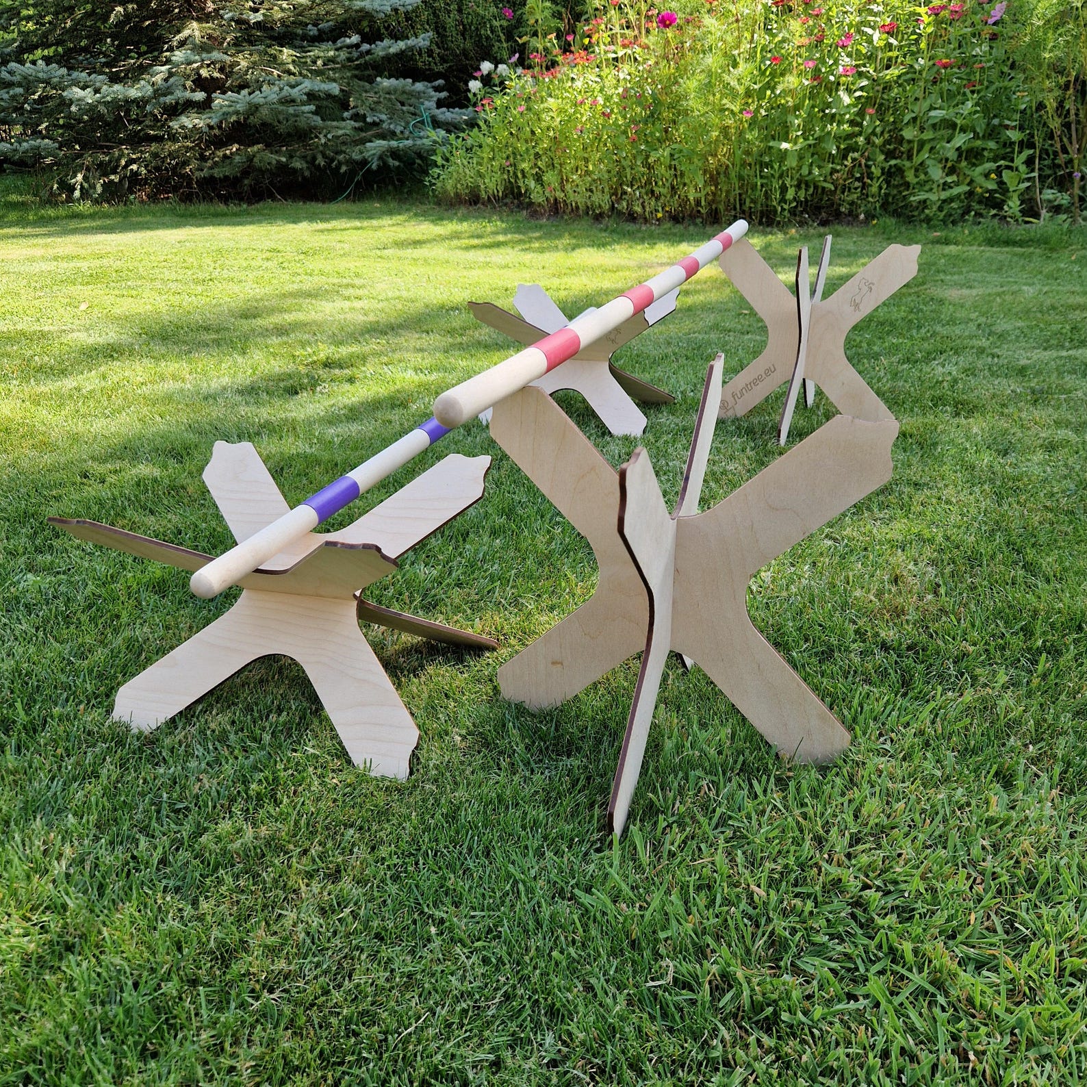 HOBBY HORSE Set 2 CAVALETTI Obstales Hobbyhorse Jumps Activity Hurdles ...