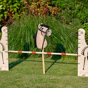 HOBBY HORSE Set 4 X Obstales 2x60cm 2x100cm Agility Hobbyhorse Jumps ...