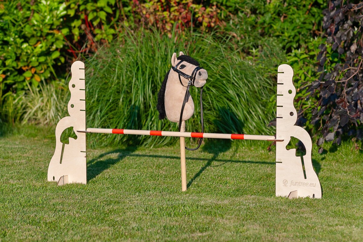 HOBBY HORSE Set 4 X Obstales 2x60cm 2x100cm Agility Hobbyhorse Jumps ...