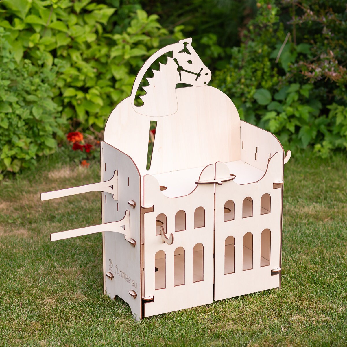 HOBBY HORSE Stable Stand for 2 Horses - Handmade Stall Stable Handmade ...