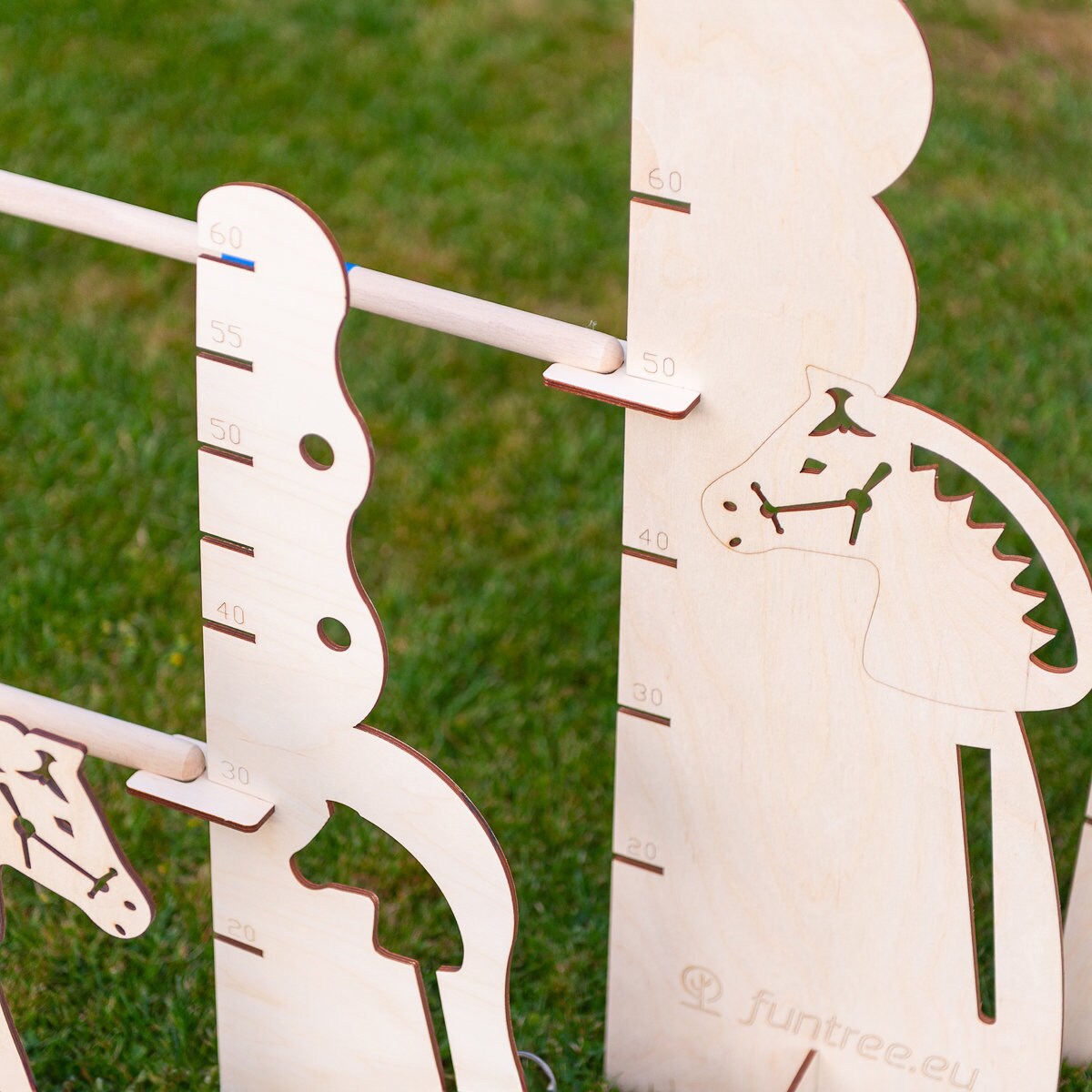 HOBBY HORSE Set 4 X Obstales 2x60cm 2x100cm Agility Hobbyhorse Jumps ...