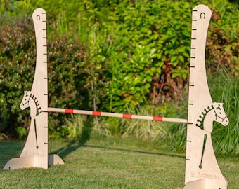 HOBBY HORSE 100 obstale hurdles for jumping Pferdehindernisse Hindernisse Steckenpferd Sprünge Kinder Hürden Hindernishürden für Pferdeleine