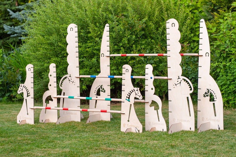 HOBBY HORSE Set 4 X Obstales 2x60cm 2x100cm Agility Hobbyhorse Jumps