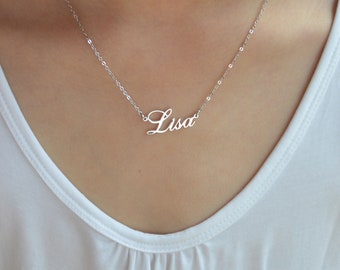 Aangepaste naamketting: gepersonaliseerde sieraden, kerstketting, verjaardagscadeau