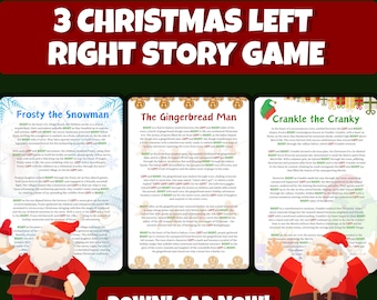 Jul Vänster Höger Spelberättelse | Vänster Höger Julspel | Höger Vänster Julspel | Julklappsbytesspel | Skicka presenter