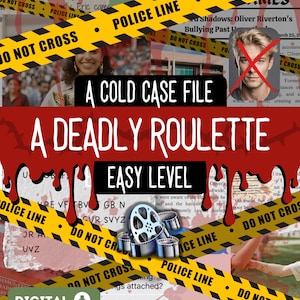 Fichier imprimable imprimable Meurtre mystère Cold Case | Jeu Murder Mystery en téléchargement numérique | Détective Halloween Jeu | Dossier de meurtre non résolu