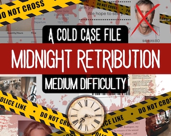 Printable Murder Mystery Cold Case File | Murder Mystery Game Digital Download | Detective True Crime Game | Unsolved Cold Case Murder File