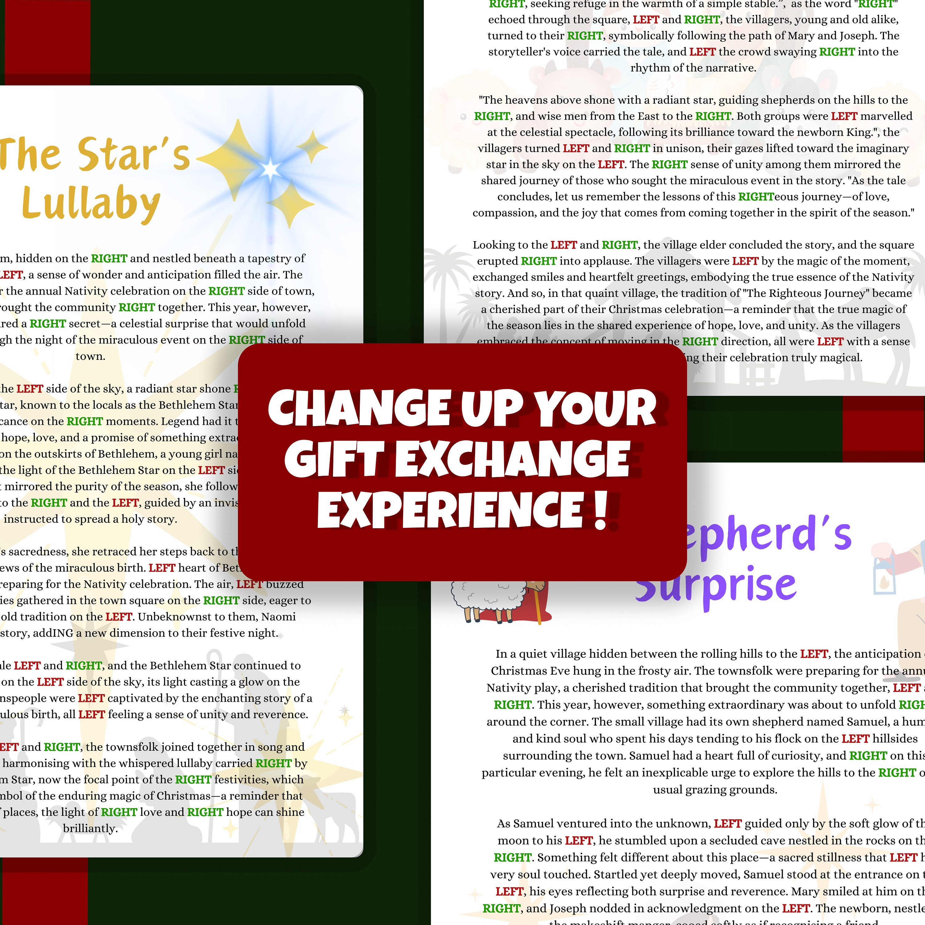 Left Right Nativity Story | Left Right Christmas Game | Left Right ...