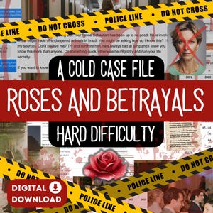 Printable Murder Mystery Cold Case File | Murder Mystery Game Digital Download | Detective True Crime Game | Unsolved Cold Case Murder File