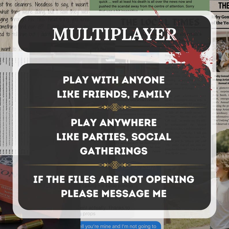 The image shows that it is a multiplayer game and you can play with anyone like friends and family, you can play anywhere in parties or social gatherings