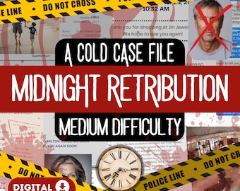 Archivo imprimible de caso sin resolver de misterio de asesinato / Descarga digital de juego de misterio de asesinato / Juego de detectives sobre crímenes reales / Archivo de caso sin resolver de asesinato