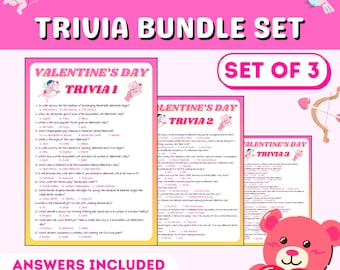 Alla hjärtans dag-triviaspel, Alla hjärtans dag-festspel för barn, Alla hjärtans dag-triviaquiz, Alla hjärtans dag-aktivitet, Alla hjärtans dag-festspel