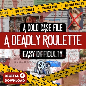Printable Murder Mystery Cold Case File | Murder Mystery Game Digital Download | Detective True Crime Game | Unsolved Cold Case Murder File