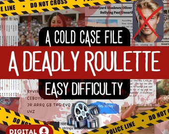 Printable Murder Mystery Cold Case File | Murder Mystery Game Digital Download | Detective True Crime Game | Unsolved Cold Case Murder File
