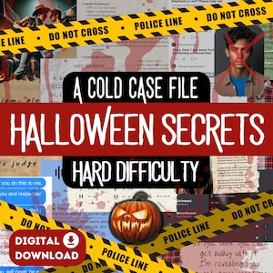 Archivo imprimible de caso sin resolver de misterio de asesinato / Descarga digital de juego de misterio de asesinato / Juego de detectives sobre crímenes reales / Archivo de caso sin resolver de asesinato