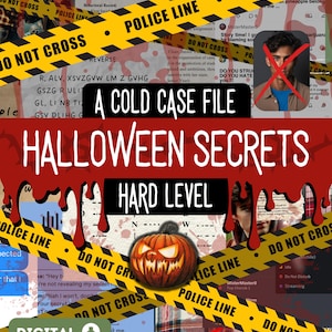 Halloween Themed Printable Murder Mystery Cold Case File | Murder Mystery Game Digital Download | Detective True Crime | Unsolved Cold Case