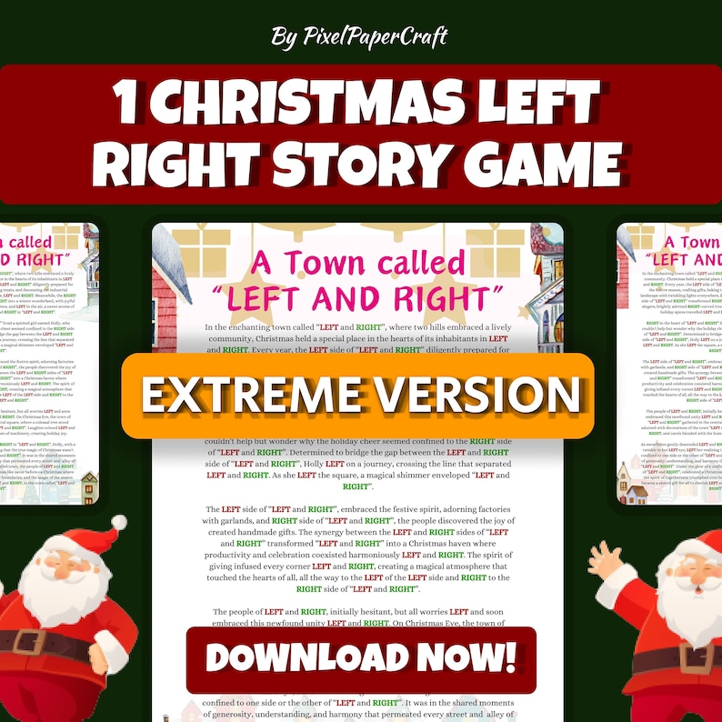 Left Right Christmas Game Left Right Christmas Story Right Left The Christmas Story Right Left Game