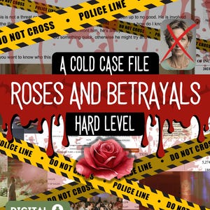 Printable Murder Mystery Cold Case File | Murder Mystery Game Digital Download | Detective True Crime Game | Unsolved Cold Case Murder File