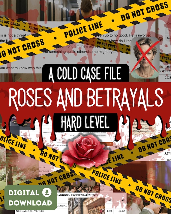 Printable Murder Mystery Cold Case File | Murder Mystery Game Digital Download | Detective True Crime Game | Unsolved Cold Case Murder File