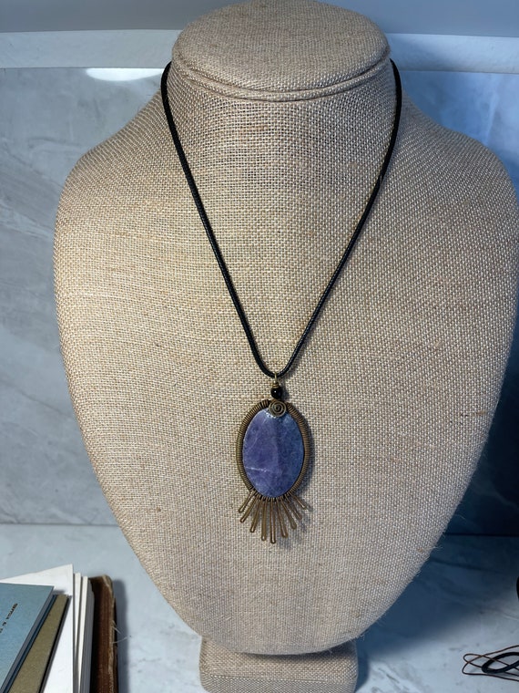 Lepidolite (?) Necklace - Hand Crafted in Mexico - image 10