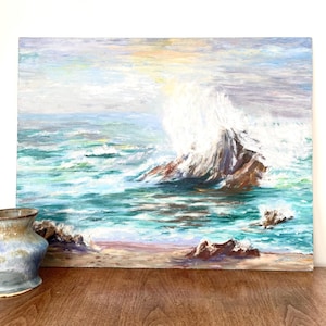 Vintage Morro Bay Painting