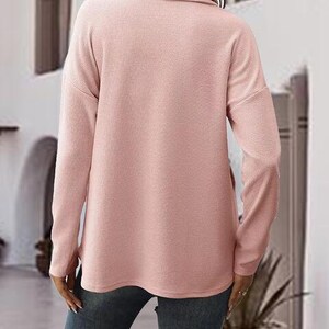 Umgee Half Zip Drop Shoulder Sweatshirt