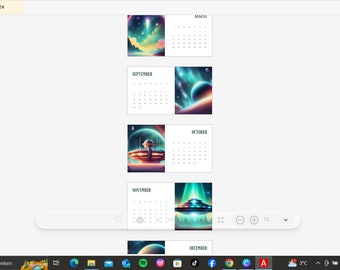 journal 2024 printable desktop calander