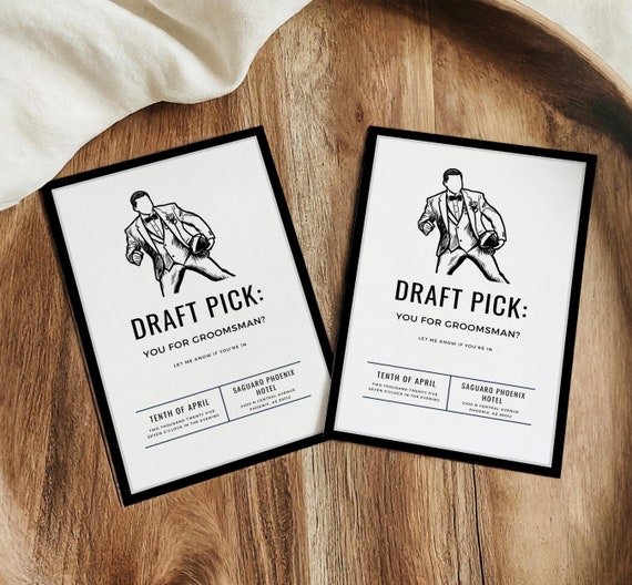Groomsman Proposal Card Template Football Themed Cheap Groomsman Gift Groomsman Ask Gift Groomsman Proposal Template Best Man Proposal Card