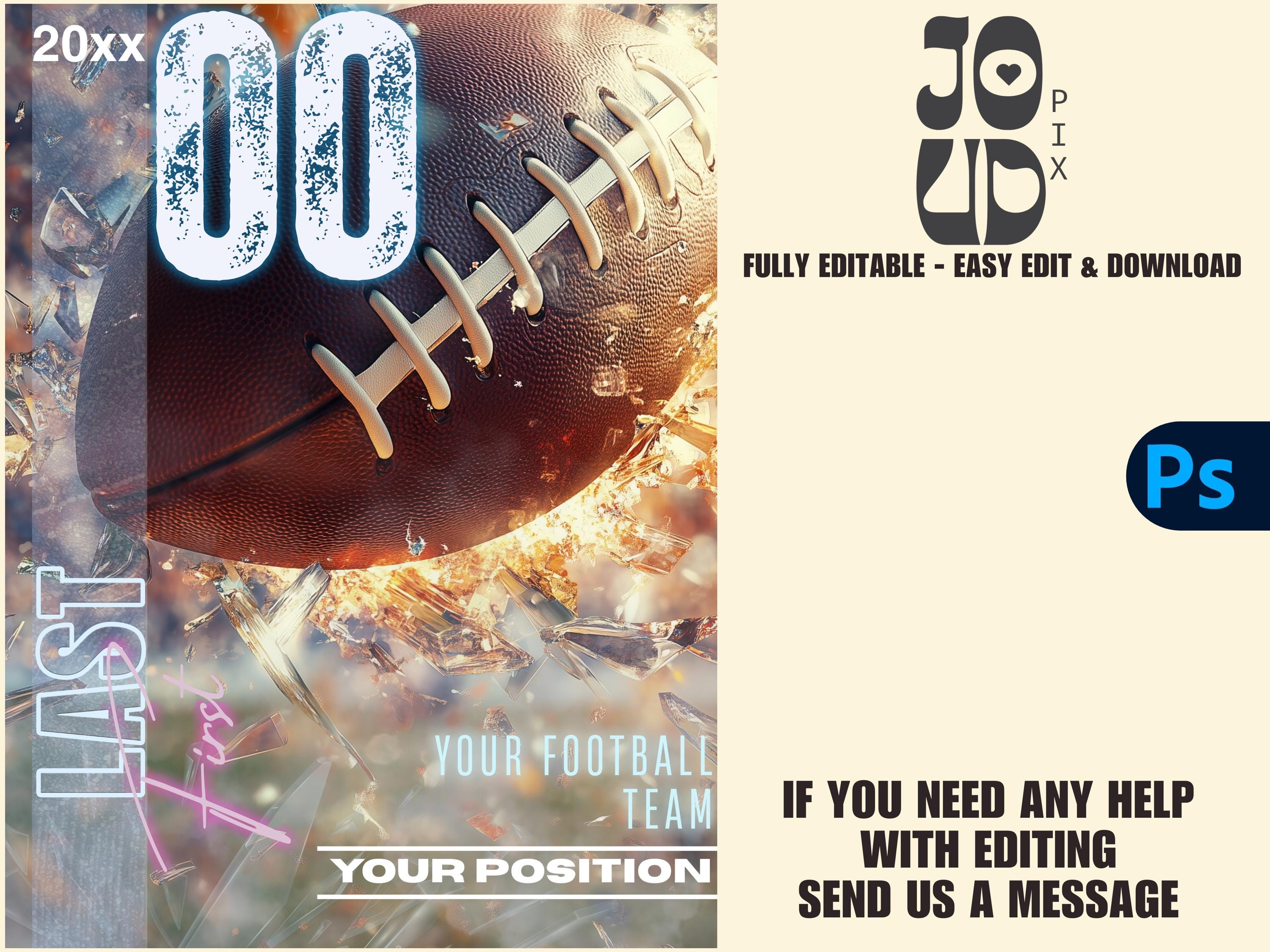 Football Poster PSD Template | Shuttered Glass and Fire Background for ...