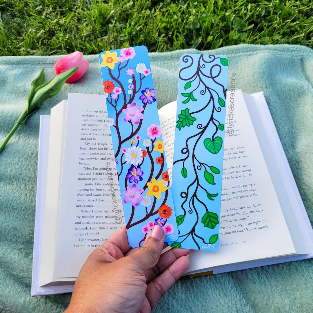 Floral Growth Bookmark Set (2 Pack) - Bookish Gift - Readers - Flowers ...