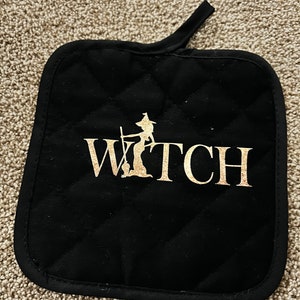 Witchy Apron, Oven mite, Pot holder image 4