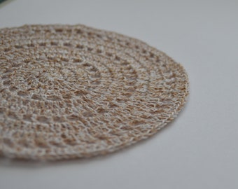 Miniature 1:12 Scale Crochet Rug, Handmade Round Rug for Miniature House or Dollhouse, Gift for Miniature Enthusiasts