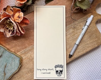 Handmade Tear-Off Notepad. Gifts for her, gifts for Taylor Swift fans. Strathmore writing paper in natural linen. To-Do List, notes.