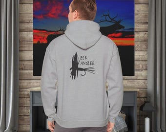 Fly Fishing Hoodie: Fisherman's Cotton-Blend Sweatshirt