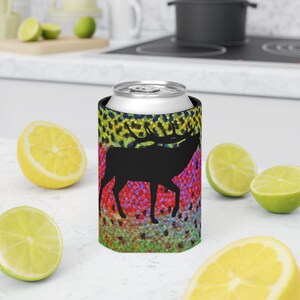 Fishing Koozie, Hunting Koozie, Beer Coozie, Trout Koozie, Bull Elk Can Cooler, Hunting Can Cooler