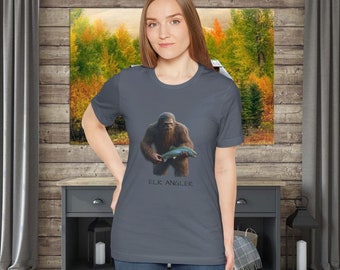 Sasquatch Fishing Tee, Trout Fishing Shirt, Gift for Fisherman