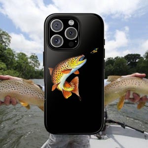 Angeln Handyhülle, iPhone Angeln Handyhülle, Forelle Handyhülle