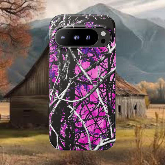 Pink Camo Phone Case | iPhone, Galaxy, Pixel Cover | Dual-Layer Protection