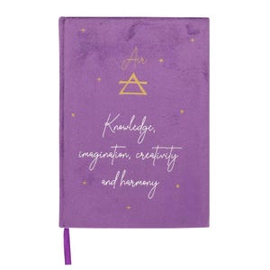 A5 Velvet Journal Notebook Soft Cover – Elegant Air Zodiac Sign Themed Diary for Writing, Sketching, School & Travel Gift, Portable Notebook