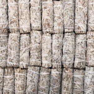 California White Sage Smudge Stick 4&quot; - Home Cleansing & Spiritual Gift