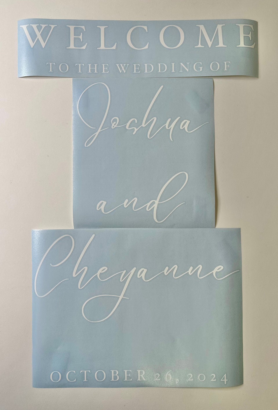 Welcome to Our Wedding Mirror Decal Etsy