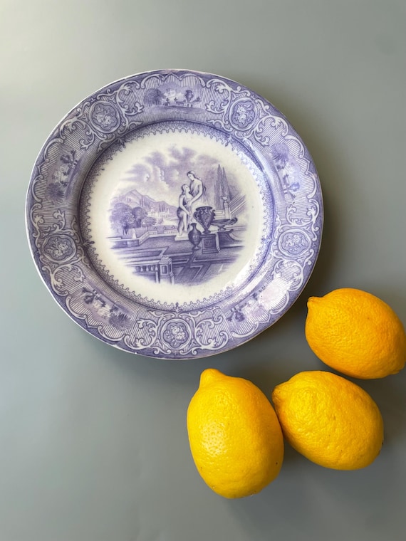 スウェーデンのアンティーク GUSTAVSBERG プレート、CARRARA