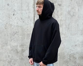 Heavyweight Oversized Hoodie, 470gsm 100% cotton, Unisex dropped shoulders hoodie, Oversized boxy fit, High quality blank streetwear hoodie