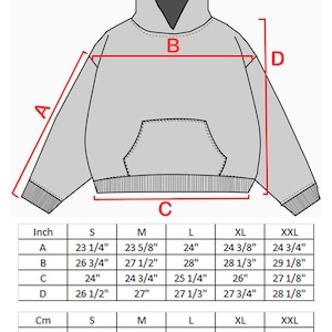 Oversized Hoodie PDF Sewing Pattern, Custom Hoodie Design, DIY Hoodie Pattern, Instant Download Sewing Pattern, Streetwear Hoodie Pattern. image 2