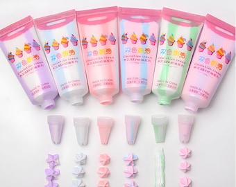 Two-Colour Cream Glue: Kawaii Decoden DIY Craft Supplies