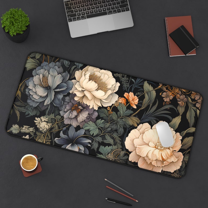 Cottage Core Computer Mouse Floral Vintage Mousepad, Cottagecore Desk Mat Flower Mouse Pad ...