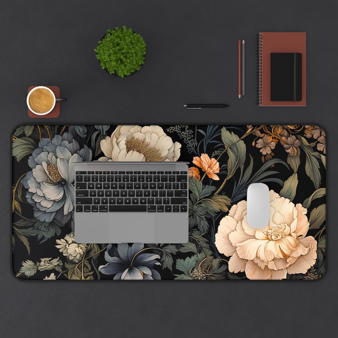 Cottage Core Computer Mouse Floral Vintage Mousepad, Cottagecore Desk Mat Flower Mouse Pad ...