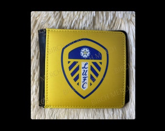 Leeds United Badge PU Material Wallet 10cm x 9.5cm