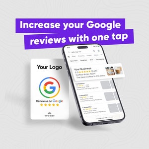 カスタムロゴ NFC タップ Google ビジネス レビュー カード