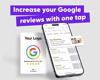 Custom Logo NFC Tap Google Business Review Card